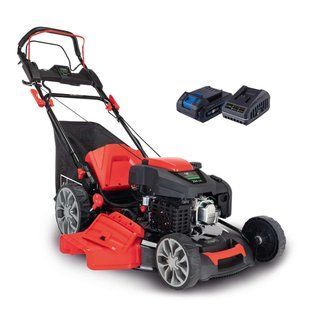 Бензинова газонокосарка Scheppach MS225-56E, двигун 224 см&sup3;, потужність 6 к.с.