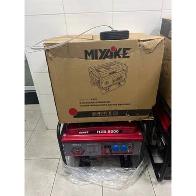 Бензиновый генератор Miyake HZB8000 6 кВт однофазный