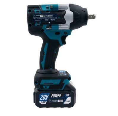 Ударный гайковерт PROFI-TEC DTW800BL 2&times;4.0 Ач, ЗУ, кейс