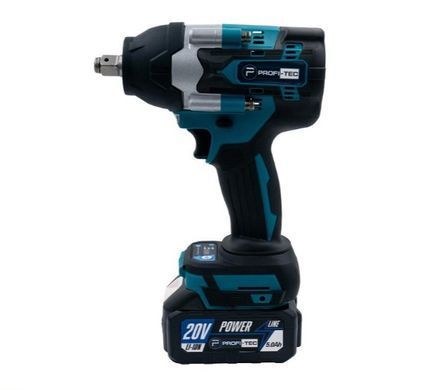 Ударный гайковерт PROFI-TEC DTW800BL 2&times;4.0 Ач, ЗУ, кейс