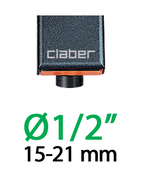 Штуцер Claber 1/2"-3/4"Н*16мм для капельної трубки 1/2" з затисканням