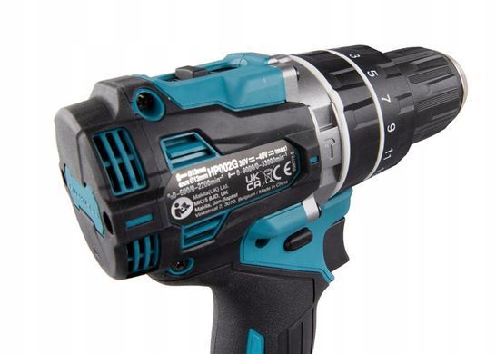 Акумуляторний ударний дриль-шурупокрут Makita HP002GA201 40V XGT, 2&times;2.0Ah, 65 Нм