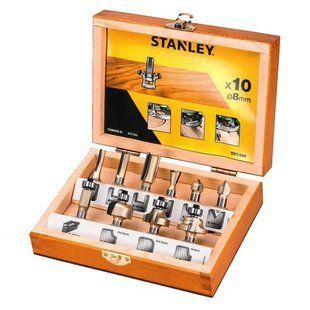 Набір фрез по дереву TCT 8 мм STANLEY STA80020