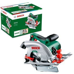 Дискова пила Bosch PKS 55, 1200 Вт, диск 160 мм, пропил 55 мм