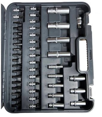 Набір інструментів GTM GTS-094 94 предмети 1/4"-1/2" CrV, тріскачки 72T, головки 4&ndash;32 мм