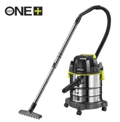 Будівельний акумуляторний пилосос 18В ONE+, 18 л, Ryobi. R18WDV-0