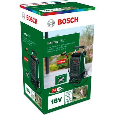 Акумуляторна мийка високого тиску Bosch Fontus 18V, 20 бар