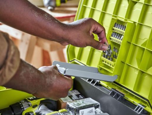 Ящик модульний 39х57х49.5см, на колісах с ручкою, LINK систем, Ryobi. RSL201. (5132006074)
