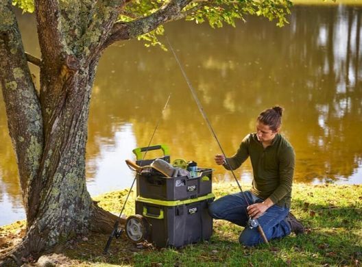 Ящик модульний 39х57х49.5см, на колісах с ручкою, LINK систем, Ryobi. RSL201. (5132006074)