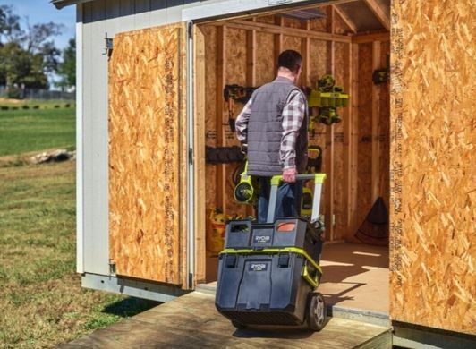 Ящик модульний 39х57х49.5см, на колісах с ручкою, LINK систем, Ryobi. RSL201. (5132006074)