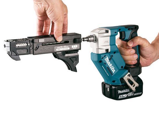 Аккумуляторный магазинный шуруповёрт Makita DFR452Z 18 В, для шурупов 25&ndash;41 мм