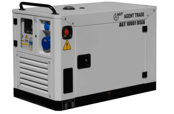 Дизельный генератор AGT 10001 DSEA + блок автоматики ATS22S, 9.6 кВт, 220 В, с автозапуском