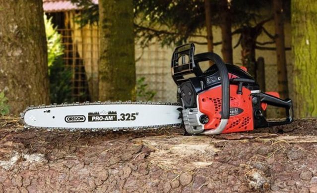 Бензопила Scheppach CSP5300, 2.7 л.с., шина 51 см, шаг цепи 0.325", полупрофессиональная