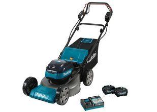 Аккумуляторная газонокосилка Makita XGT LM001GT201 40V Max, 48 см, 62 л
