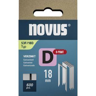 Скоби для степлера NOVUS STAPLES D 53F 18 мм D-Point (600 шт)