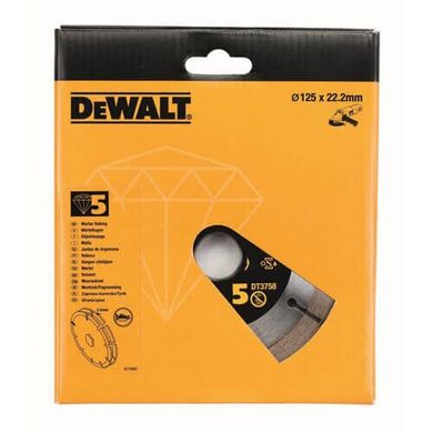 Сдвоенный сегментированный алмазный диск DeWALT DT3758
