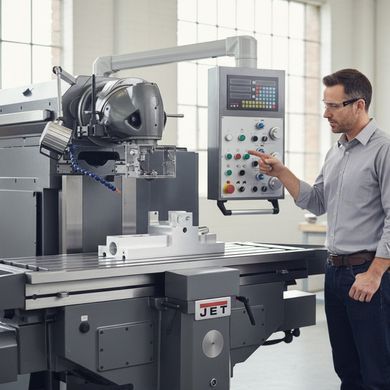 Фрезерно-консольний верстат JET JUM-2063VXL Servo DRO &ndash; 7,5 кВт, 1600&times;500 мм