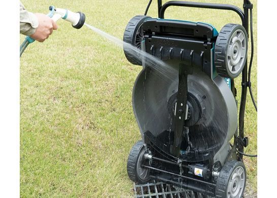 Аккумуляторная газонокосилка Makita XGT LM001GT201 40V Max, 48 см, 62 л