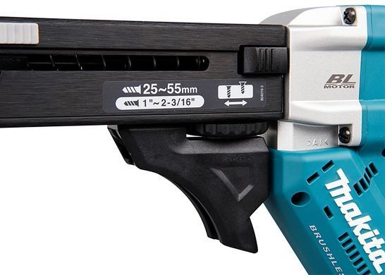 Аккумуляторный магазинный шуруповёрт Makita DFR551Z 18 В, для шурупов 25&ndash;55 мм