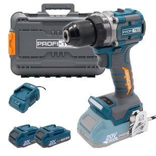 Акумуляторна дриль без удару PROFI-TEC PPCD7020, 2&times;2.0 А&middot;г, ЗП