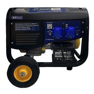 Бензиновый генератор PROFI-TEC PE-9000GE, 220 В, 8.0 кВт, ручной + электростартер