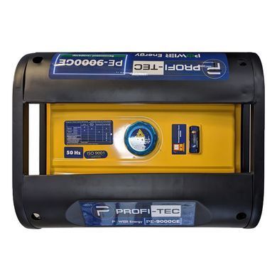 Бензиновый генератор PROFI-TEC PE-9000GE, 220 В, 8.0 кВт, ручной + электростартер