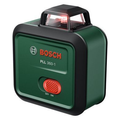 Лазерний нівелір Bosch PLL 360-1, 360&deg;, 24 м, червоний промінь