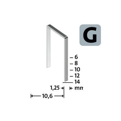 Скоби для степлера NOVUS STAPLES G 11 6MM 1200PCS (042-0795)