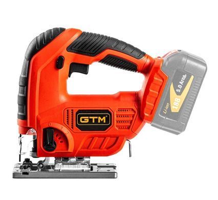 Аккумуляторный лобзик GTM JS18/65, 18В, 2500 ход/мин, ход 20 мм
