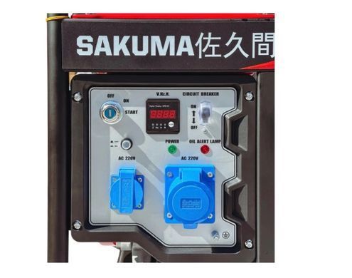 Дизельний генератор SAKUMA SD9000E, 9 кВА, електростартер, колеса