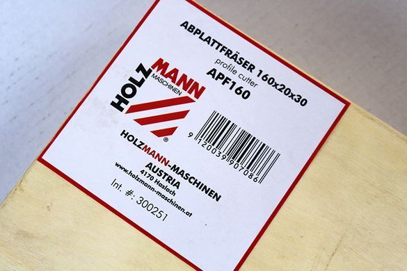 Фреза для правки Holzmann APF160, 160&times;20&times;30 мм, 2 ножі