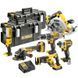 Набір з шести акумуляторних безщіткових інструментів DeWALT DCK623P3