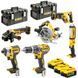 Набір з шести акумуляторних безщіткових інструментів DeWALT DCK623P3
