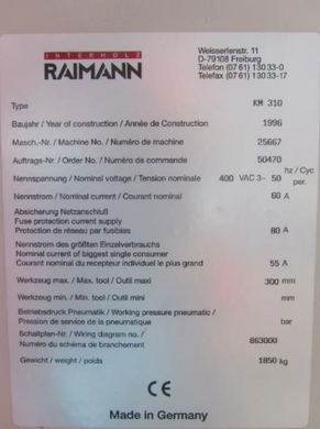 Многопильный станок Raimann KM 310
