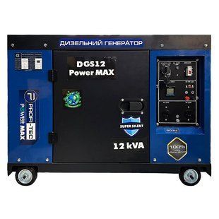 Дизельный генератор DGS12 Power MAX, 220 В, 10 кВА / 8 кВт, одноцилиндровый