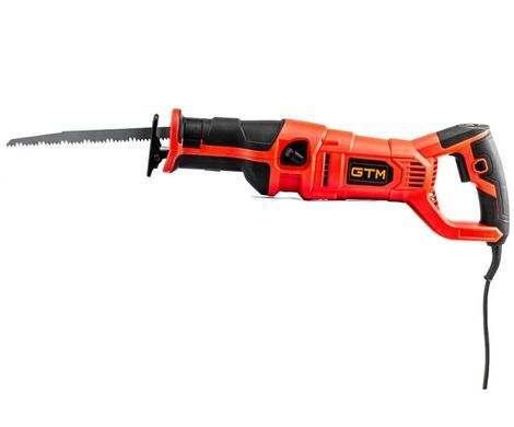 Шабельна пила GTM RS210/1200E, 1200 Вт, 2800 хід/хв, хід 30 мм, різ до 210 мм