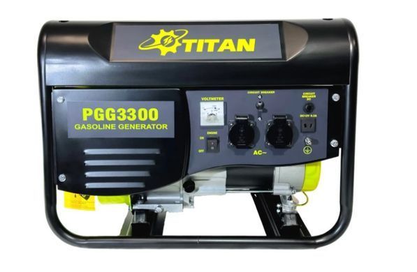Бензиновый генератор TITAN PGG3300 (2,8&ndash;3,0 кВт, ручной стартер)