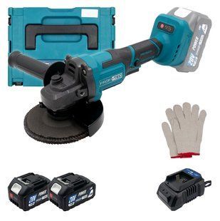 Акумуляторна УШМ PROFI-TEC PGA202, 20 В, 2&times;4.0 А&middot;г, ЗП, кейс