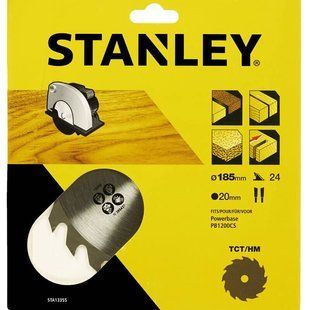 Пиляльний диск TCT/HM 185 х 20 мм STANLEY STA13355