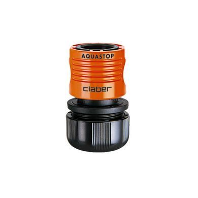 Коннектор Claber 3/4" AquaStop для поливочного шланга