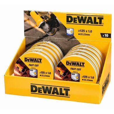 Набор кругов отрезных 10шт DeWALT DT3507