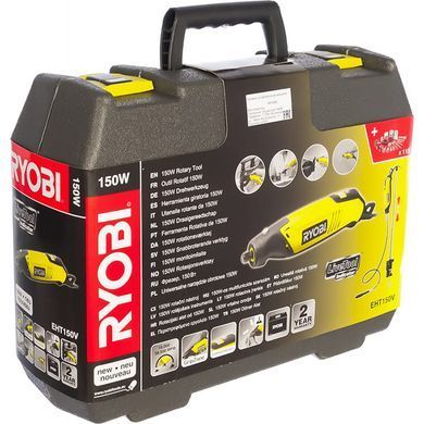 Гравер 150Вт, аксессуары 115 шт., Ryobi. EHT150V