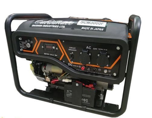 Бензиновый генератор Daishin SCM3000F &ndash; 2,2 кВт, 220 В, 6,5 л.с