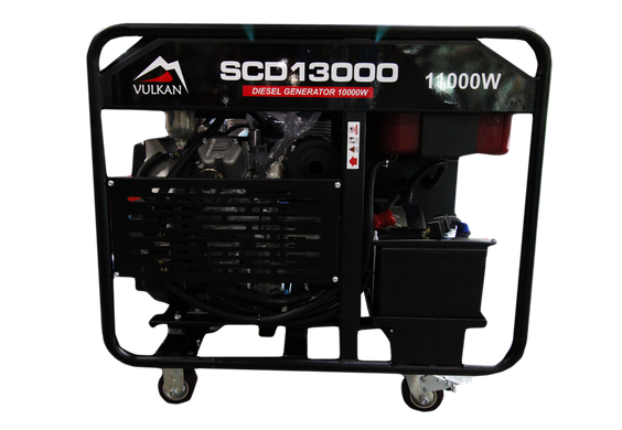 Генераторная установка Vulkan SCD13000 дизель 3ф 10кВт, эл.старт, бак-42л