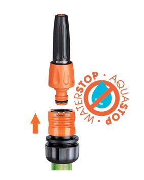 Конектор Claber 3/4" AquaStop для поливального шланга, ок