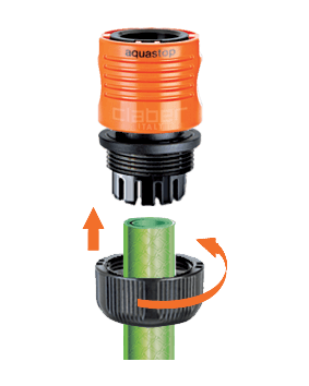 Конектор Claber 3/4" AquaStop для поливального шланга, ок