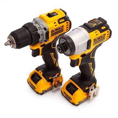 Набір з двох акумуляторних безщіткових інструментів DeWALT DCK2110L2T