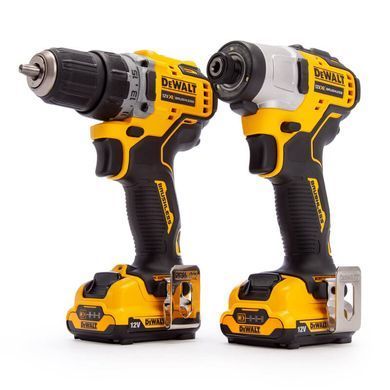 Набір з двох акумуляторних безщіткових інструментів DeWALT DCK2110L2T