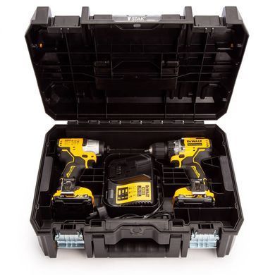 Набір з двох акумуляторних безщіткових інструментів DeWALT DCK2110L2T