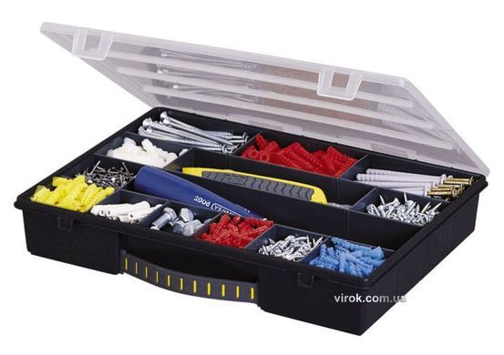 Органайзер STANLEY: 340 x 570 x 260 мм, пластиковый, 14 секций